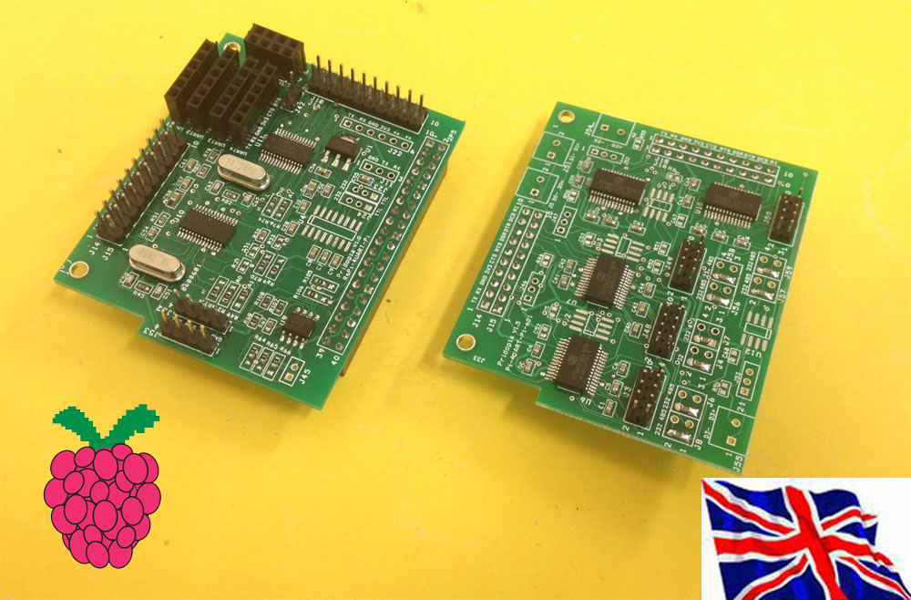 4 Port RS232  for Raspberry Pi B+ 2B 3B 3B+ (with HAT EEPROM)