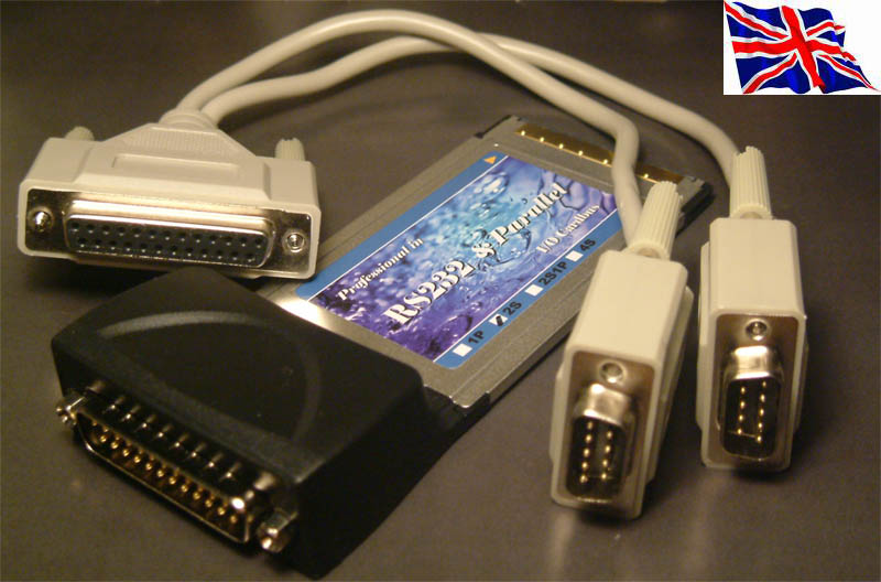 PCMCIA RS232  2 port Serial Port Cardbus  16C950